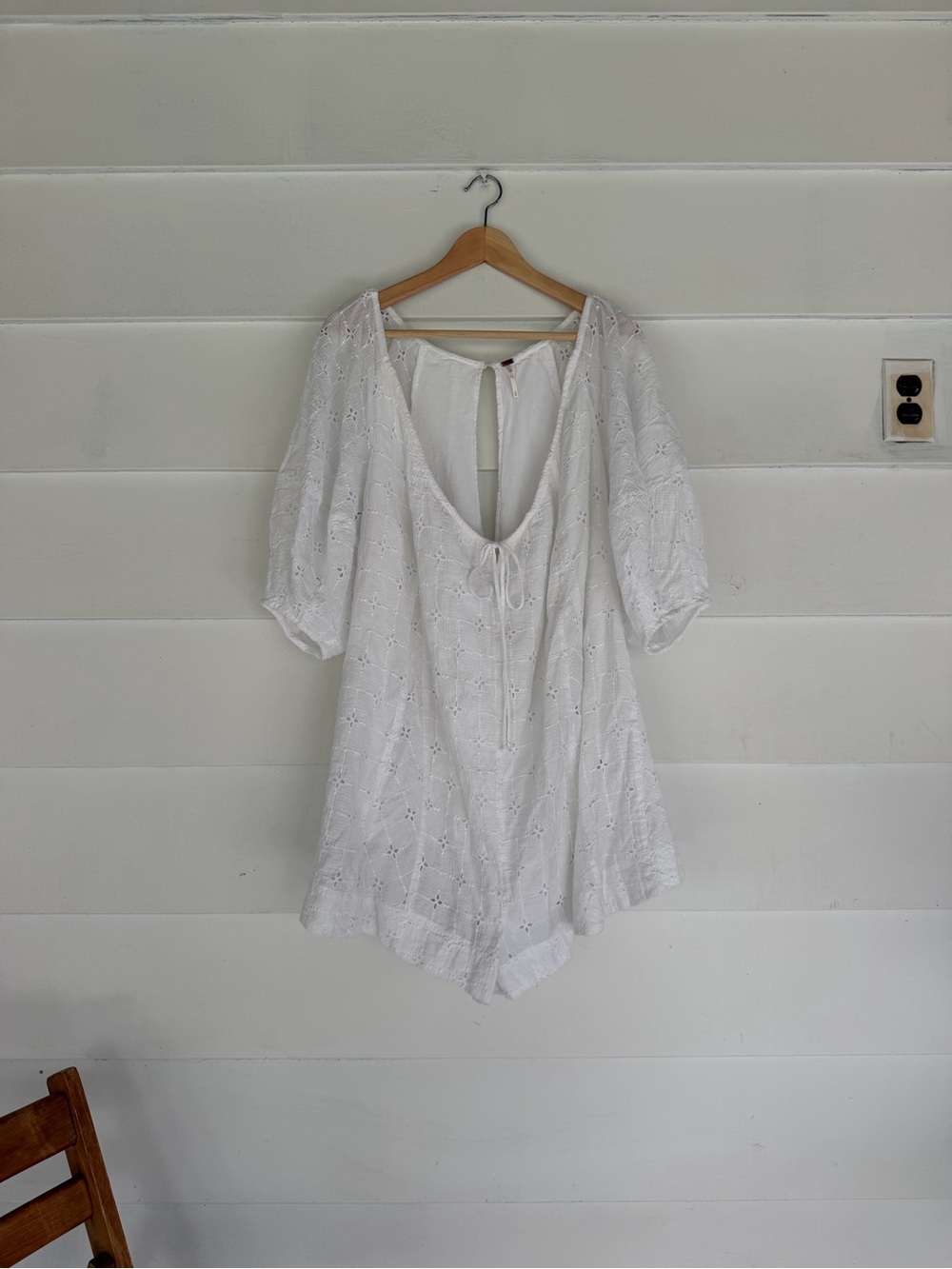 Free People White Eyelet Romper